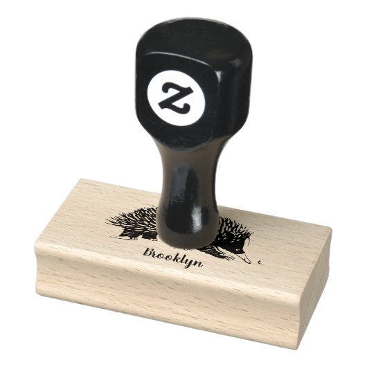 Tampons Encreurs Echidna mignonne avec dessin animé d'abeille (Tampon)