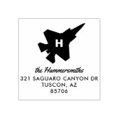 Tampons Encreurs Éclair 2 F-35 Monogramme personnalisé Timbre d'adr (Impression)