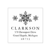 Tampons Encreurs Écrans de neige Hiver Custom Retours Adresse Timbr (Impression)