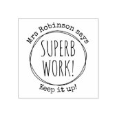 Tampons Encreurs Écrite à la main sur mesure Superbe professeur de  (Impression)