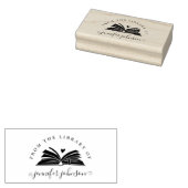 Tampons Encreurs Écriture Élégante Du Livre De La Bibliothèque (Tamponné)