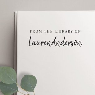 Tampons Encreurs Écriture manuscrite moderne de la bibliothèque d'e