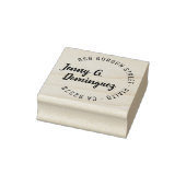 Tampons Encreurs Écriture manuscrite simple et moderne Adresse de r (Tampon)