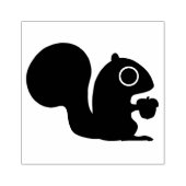 Tampons Encreurs Écureuil de bois mignon avec noix (Impression)