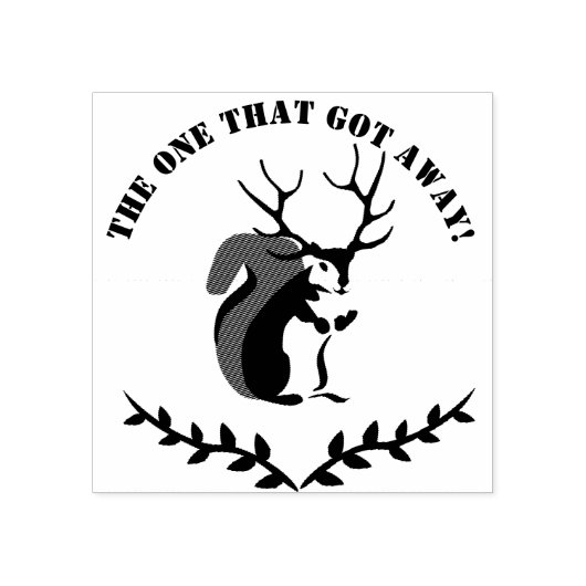 Tampons Encreurs Écureuil Noir Avec Antler À Dix Points (Impression)