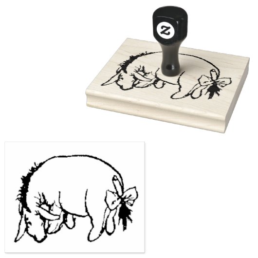 Tampons Encreurs Eeyore inspectant sa queue (Tamponné)