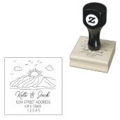Tampons Encreurs Elegan Mountains Mariage Adresse de retour (Tamponné)