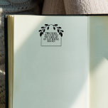Tampons Encreurs Élégant Arc De Verdure Ce Livre Appartient À<br><div class="desc">Tampon de bibliothèque verdoyante pour vos livres. Ce livre appartient au timbre avec une police élégante et une arche verdoyante.</div>