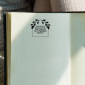 Tampons Encreurs Élégant Arc De Verdure Ce Livre Appartient À