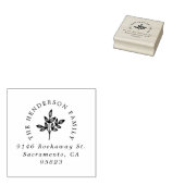 Tampons Encreurs Elegant Botanical Family Return Adresse (Tamponné)