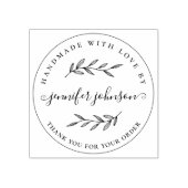 Tampons Encreurs Élégant Botanique Fait À La Main Avec L'Amour Pers (Impression)