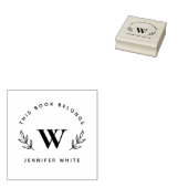 Tampons Encreurs Elégant & Botanique Livres "De La Bibliothèque De (Tamponné)