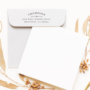 Tampons Encreurs Elegant Classy Family Return Adresse personnalisée