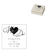 Tampons Encreurs Élégant Coeur Chic Moderne Nous Citons Mariage (Tamponné)