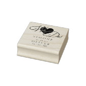 Tampons Encreurs Élégant Coeur Chic Moderne Nous Citons Mariage (Tampon)