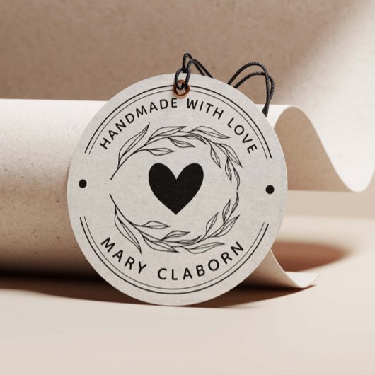 Tampons Encreurs Elégant Coeur Nom Personnalisé Fait À La Main Avec