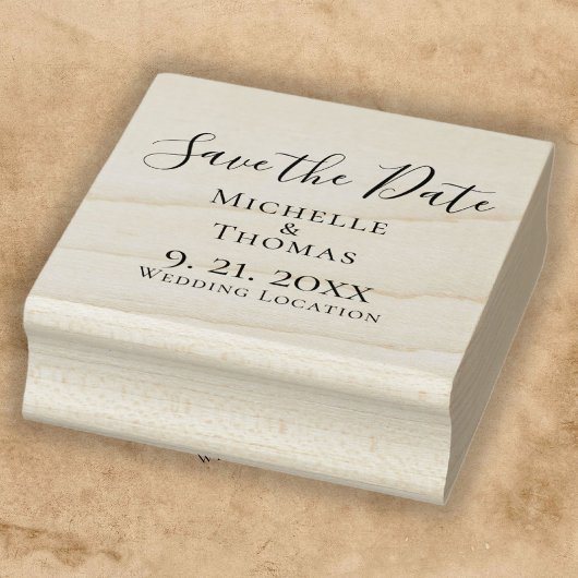 Tampons Encreurs Elegant Couples Événement Mariage Enregistrer la d