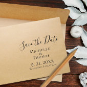 Tampons Encreurs Elegant Couples Événement Mariage Enregistrer la d