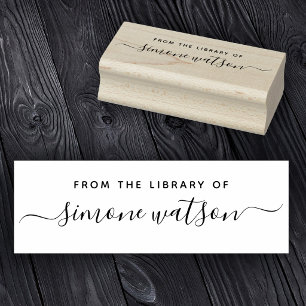 Tampons Encreurs Élégant de la bibliothèque de nom personnalisé scr