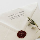 Tampons Encreurs Élégant Design élégant Mariage moderne Couple Simp