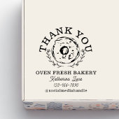 Tampons Encreurs Élégant Donut Merci Nom boulangerie