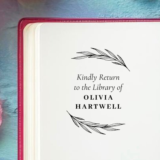 Tampons Encreurs Élégant et classique livre personnalisé