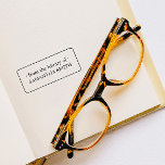 TAMPONS ENCREURS ÉLÉGANT EX-LIBRIS ENCADRÉ NOM BIBLIOTHÈQUE<br><div class="desc">TAMPON EX-LIBRIS ÉLÉGANT avec votre nom personnalisé,  parfait pour ajouter une touche personnelle à votre précieuse collection de livres. L'ex-libris comporte "De la bibliothèque de" et votre nom dans un cadre simple avec bord arrondi. Remplacez le nom par le vôtre en utilisant le modèle. Très élégant et intemporel.</div>