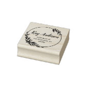 Tampons Encreurs Élégant feuillage avec adresse (Tampon)