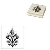 Tampons Encreurs Élégant Fleur de Lis (Tamponné)
