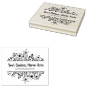 Tampons Encreurs Élégant Fleur sauvage Business Script moderne (Tamponné)