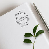 Tampons Encreurs Elegant Floral Diamond Custom Name Library Book