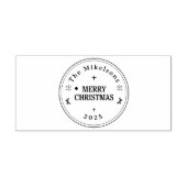 Tampons Encreurs Élégant Gold Line Art Noël (Impression)