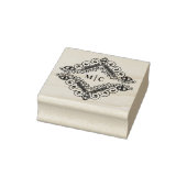Tampons Encreurs Elegant Initials Sophisticated Lace Ornament (Tampon)