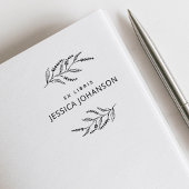 Tampons Encreurs Élégant Lavande Moderne Botanique Ex Libris Livre