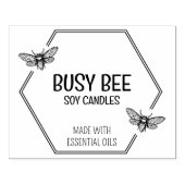 Tampons Encreurs Élégant logo d'abeille Honeycomb pour gros (Impression)