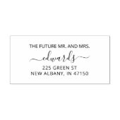 Tampons Encreurs Élégant mariage Retour Adresse Futur M. et Mme (Impression)