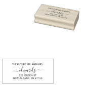 Tampons Encreurs Élégant mariage Retour Adresse Futur M. et Mme (Tamponné)