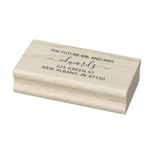 Tampons Encreurs Élégant mariage Retour Adresse Futur M. et Mme (Tampon)