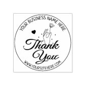 Tampons Encreurs Élégant Merci à fleurs (Impression)