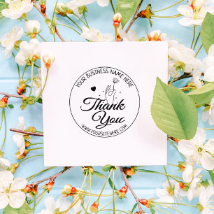 Tampons Encreurs Élégant Merci à fleurs