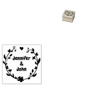 Tampons Encreurs Élégant minimaliste Laurel Mariage (Tamponné)