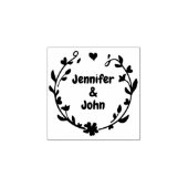 Tampons Encreurs Élégant minimaliste Laurel Mariage (Impression)
