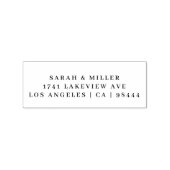 Tampons Encreurs Elegant Modern Return Coordonnées (Impression)