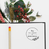 Tampons Encreurs Élégant Moderne & Chic Personnalisé De La Biblioth