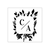 Tampons Encreurs Élégant, Monogramme, Feuilleté, Mariage (Impression)