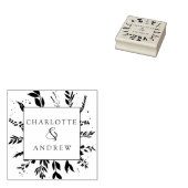 Tampons Encreurs Élégant, Monogramme, Lame d'art, Mariage (Tamponné)