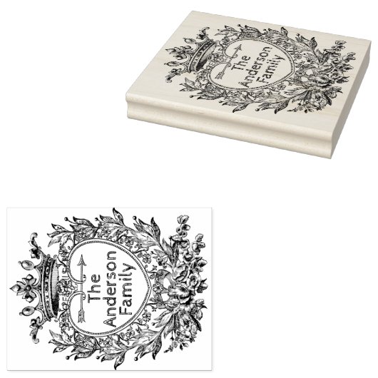 Tampons Encreurs Élégant monogramme vintage (Tamponné)