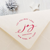 Tampons Encreurs Élégant Noël Joy Holiday Adresse de retour