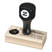 Tampons Encreurs Élégant Noël Retour Adresse Timbre Ornement (Tampon)