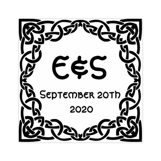 Tampons Encreurs Élégant noeud celtique Mariage (Impression)